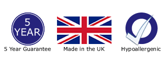 5 Years Guarantee - Made in the UK - Hypoallergenic